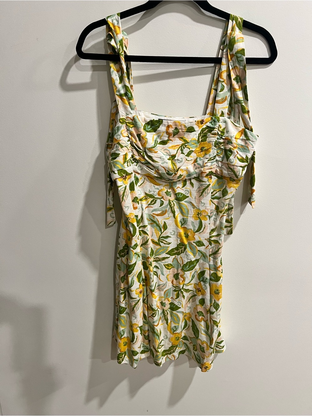 Zara Floral Yellow and Green Sundress